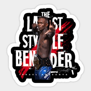 Israel Adesanya Arrow Sticker